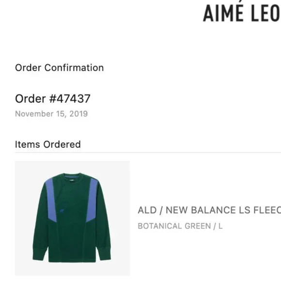 Aimé Leon Dore x New Balance Sweatshirt - Picture 4 of 5